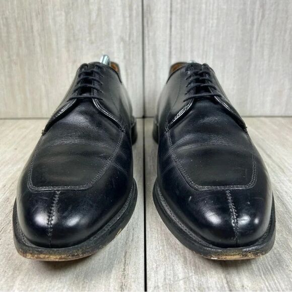 Allen Edmonds Delray Black Split Toe Oxford Derby Dress Shoe Mens Size 10.5 - Picture 5 of 10